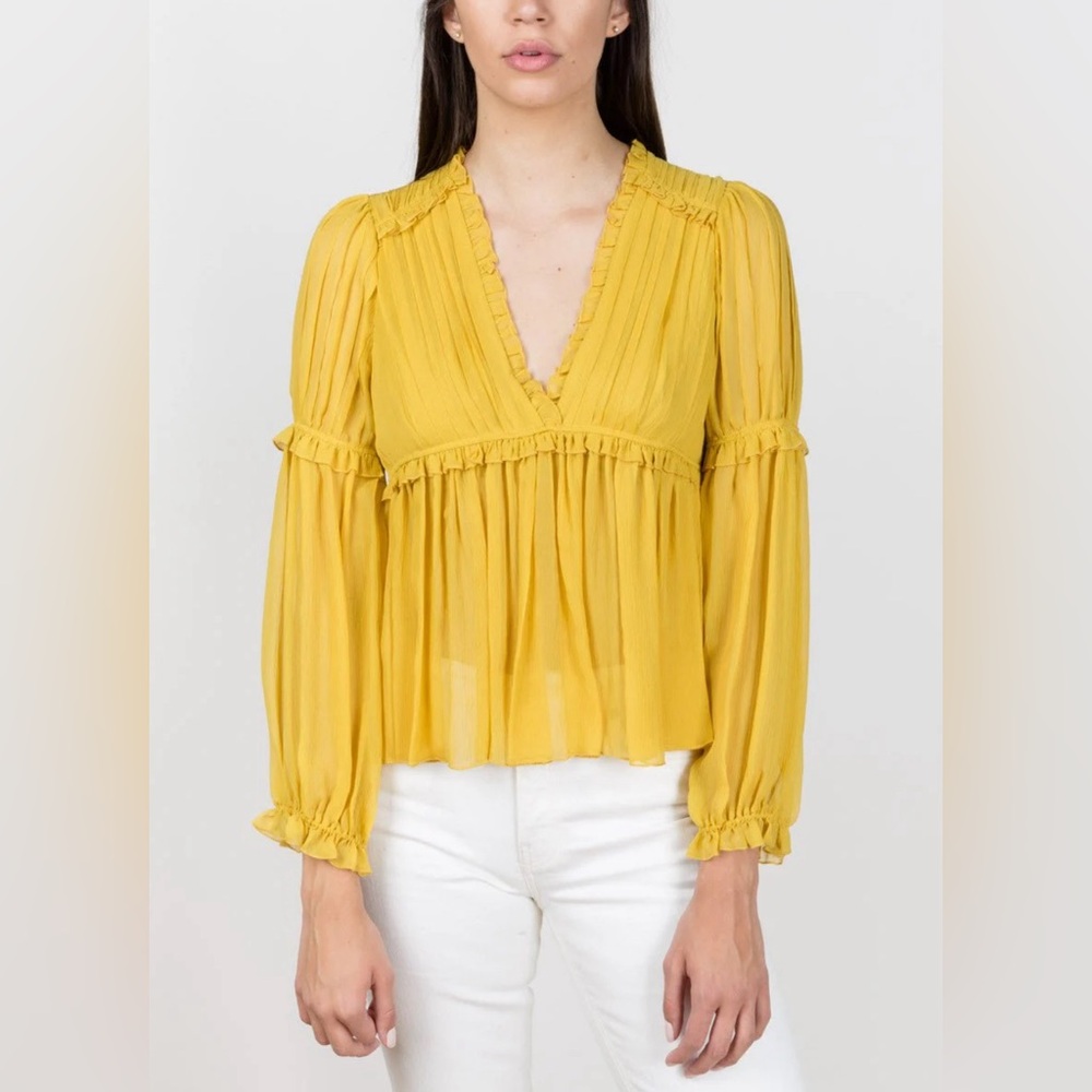 005 Ulla Johnson Silva Blouse in Honey